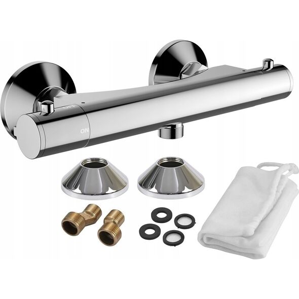 Bateria prysznicowa Invena Invena bateria termostatyczna Slim chrom BT-00-S01