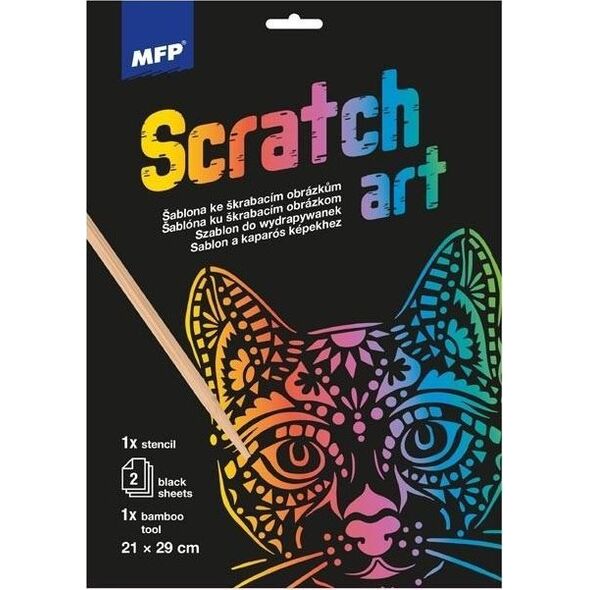MFP paper wydrapywanka szablon A4 Kot 21x29cm + 2 kartki 1032218