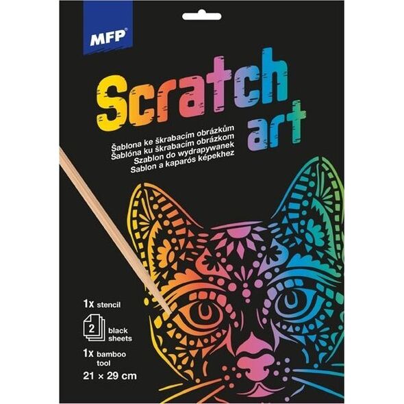 MFP paper wydrapywanka szablon A4 Kot 21x29cm + 2 kartki 1032218