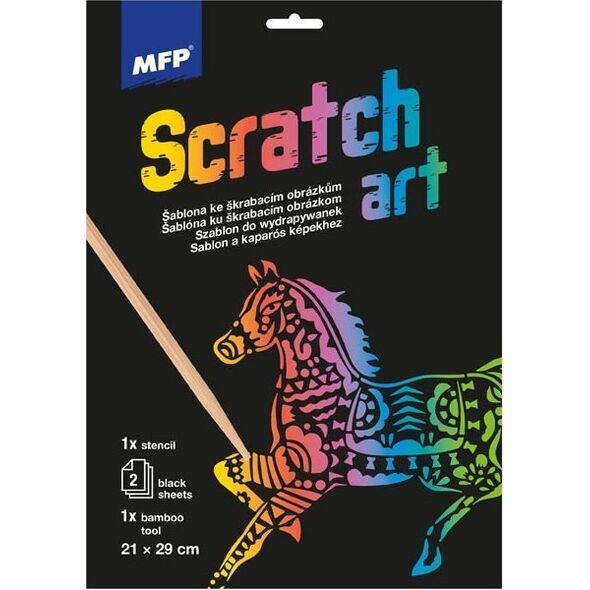 MFP paper wydrapywanka szablon A4 Koń 21x29cm + 2 kartki 1032219