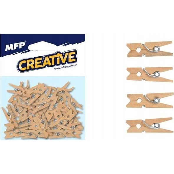 MFP paper klamerka 2,5cm/50ks natural brązowa 1042079