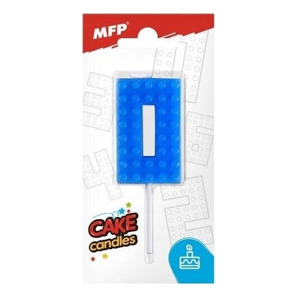 MFP paper świeczka do tortu nr 0 niebieska 8800089