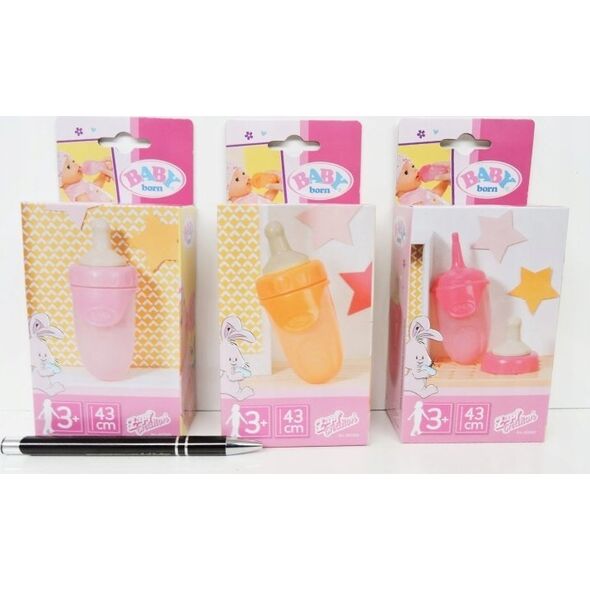 Baby Born BABY born Bottle w Cap 3 asst 43cm assorteret