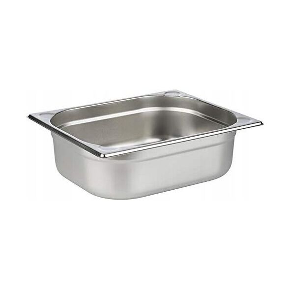 APS APS GN 1/2 Behälter (B)325 x (T)265 x (H)100 mm aus rostfreiem Chrom-Nickel-Edelstahl mit elektrolythisch - 1 Stück (81204)