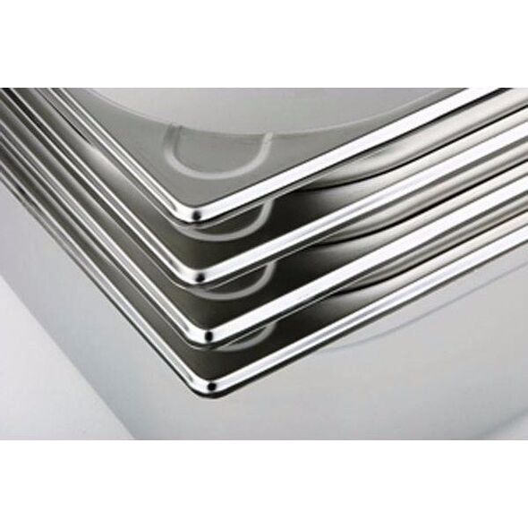 APS APS GN 1/2 Behälter (B)325 x (T)265 x (H)100 mm aus rostfreiem Chrom-Nickel-Edelstahl mit elektrolythisch - 1 Stück (81204)