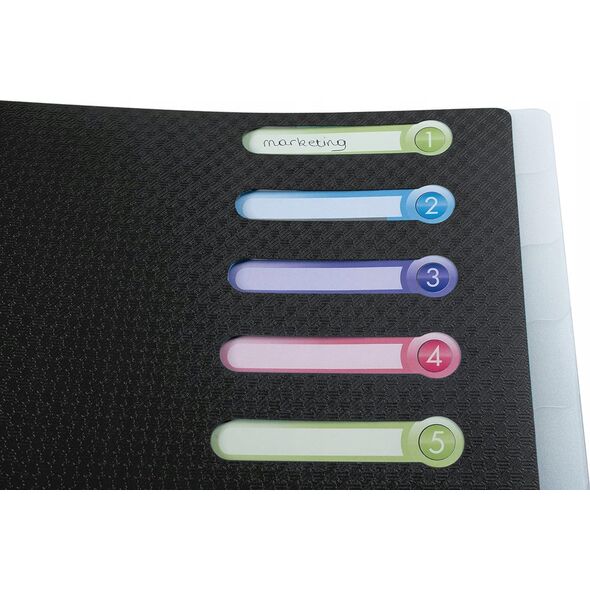 Exacompta Exacompta 55981E, Conventional file folder, Polypropylene (PP), Black, A4, 240 mm, 320 mm