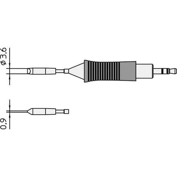 Weller Weller RT 11, Soldering tip, Weller, 40 W, 1 pc(s), 3.6 mm, 0.9 mm