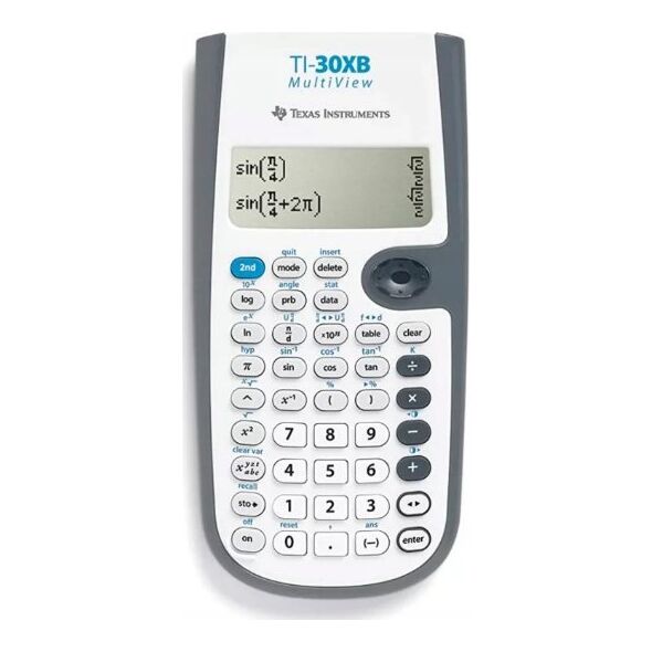 Kalkulator Texas Instruments Texas Instruments TI-30XB MultiView, Pocket, Scientific, 16 digits, 4 lines, Battery/Solar, Grey, White
