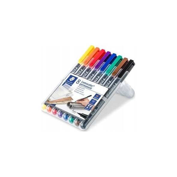 Staedtler Staedtler 313 WP8, Black, Blue, Brown, Green, Orange, Red, Violet, Yellow, Black, Polypropylene (PP), 0.4 mm, 1 pc(s)