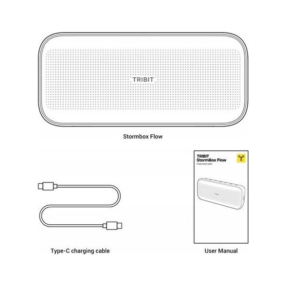 Głośnik Tribit Tribit | StormBox Flow – Lautsprecher – für den mobilen Einsatz – kabellos – Bluetooth – Schwarz
