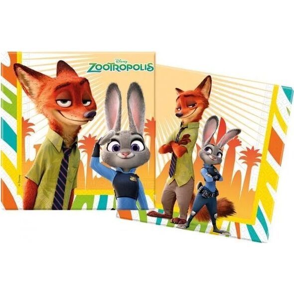 Boland Traciks Zootropolis servietter