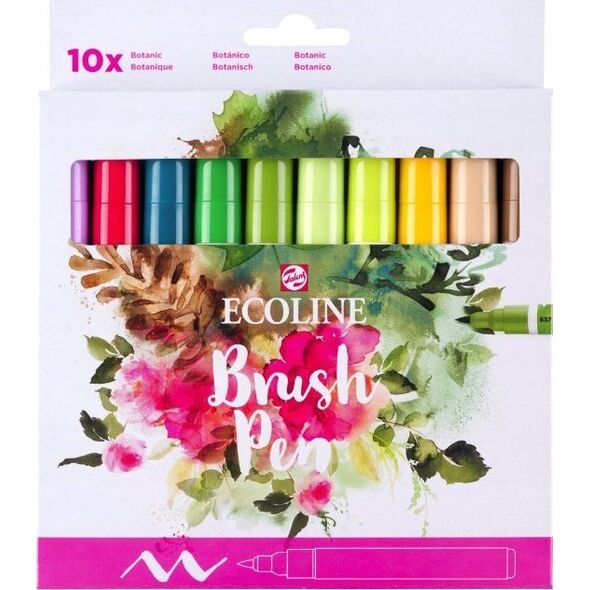 EcoLine Ecoline Brush Pen set Botanic | 10 colours