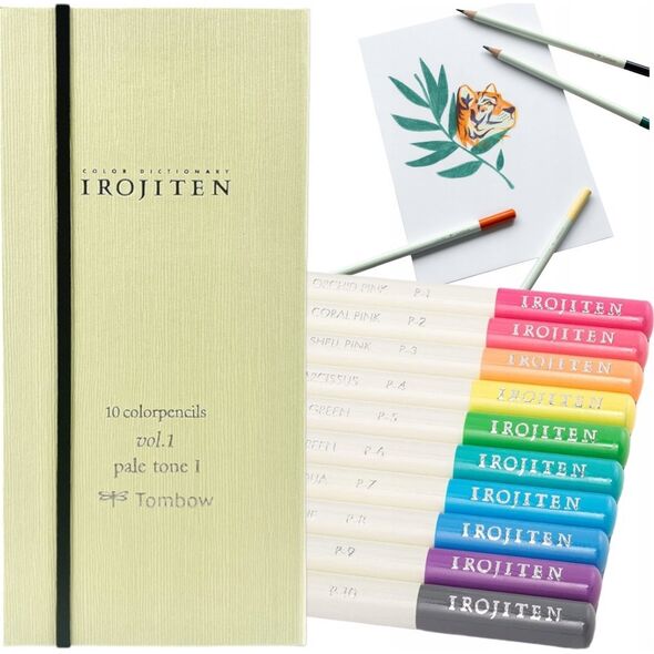 Tombow Tombow Color pencil IROJITEN set volume 1: Pale tone l, 10 pc(s)