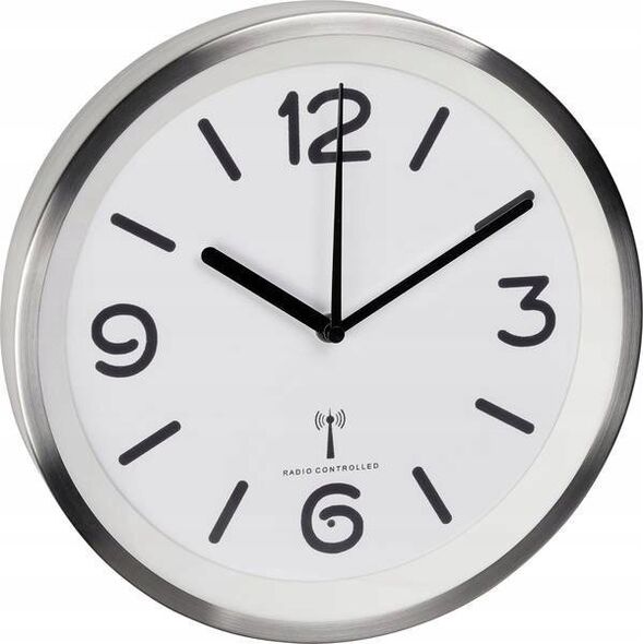 TFA Tfa Funk-Wanduhr mit Holzrahmen (Ø x T) 25.5 cm x 5 cm (98.1097)