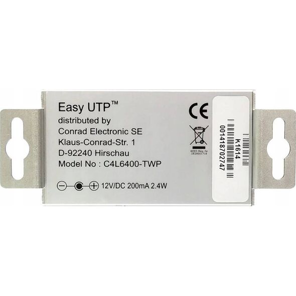 Adapter powerline Renkforce Renkforce Netzwerkverlängerung 2-Draht Reichweite (max.): 500 m 100 MBit/s (RF-2555340)
