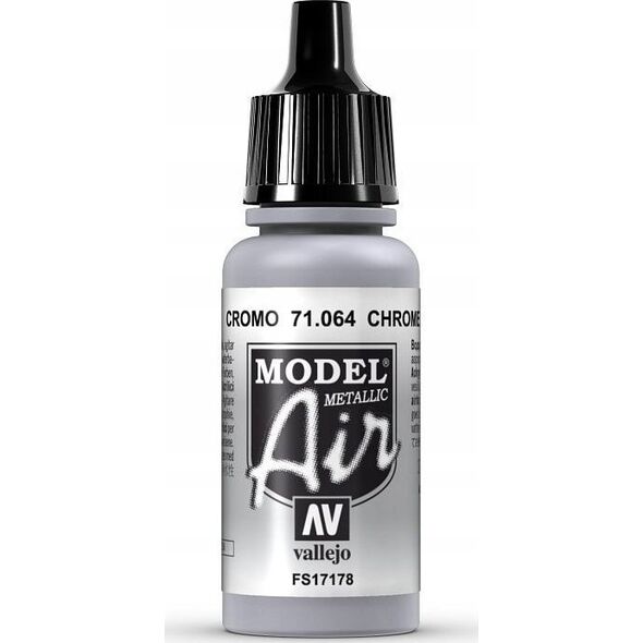 Vallejo Vallejo 71.064, 17 ml, Silver, Metallic, Bottle