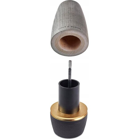 Młynek do przypraw Cole & Mason Cole & Mason H322015, Black, Grey, Wood, Salt, 135 mm
