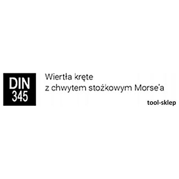 Wiertło Ruko Spiralinis metalo grąžtas su Morzės kūgiu RUKO Ø 12,0 mm