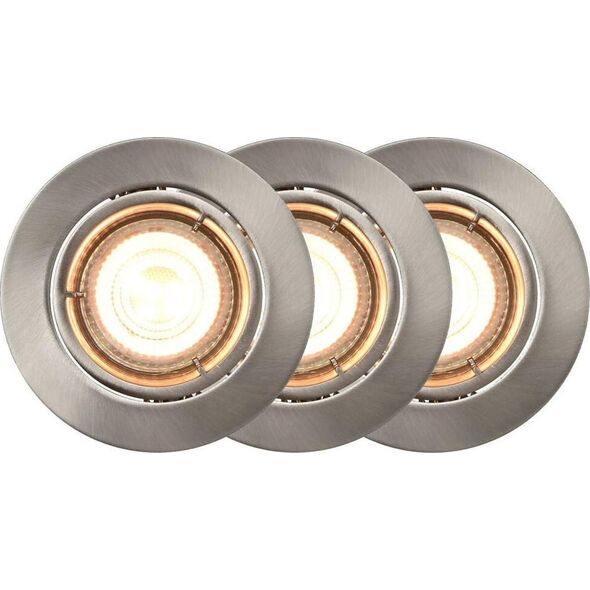 Nordlux Nordlux Smart Light - Carina Rund Indbygningsspot - Sort - 3 stk.
