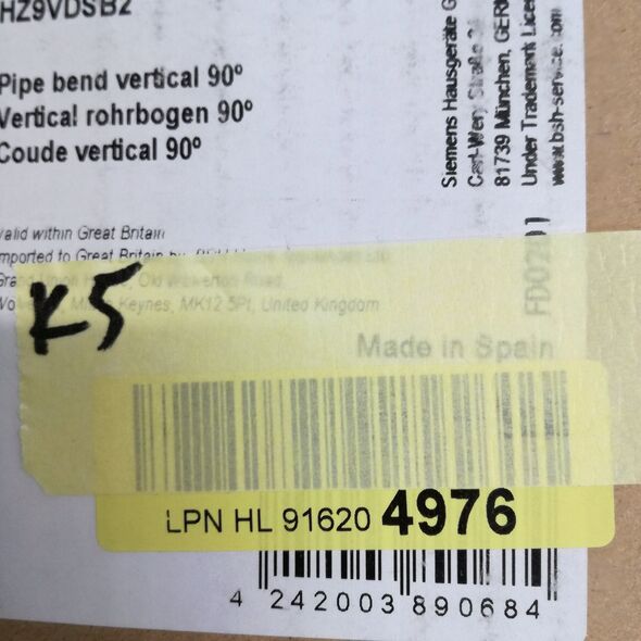 Siemens Siemens HZ9VDSB2 - 90°