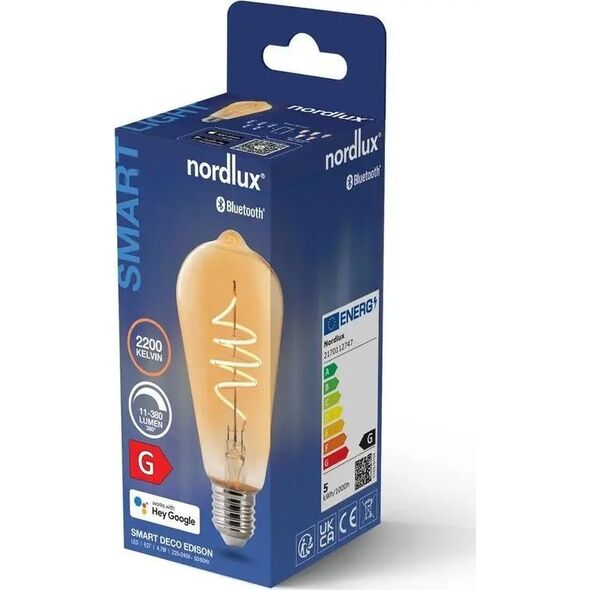 Nordlux Nordlux Smart Light - E27 ST64 LED Lyskilde - Amber