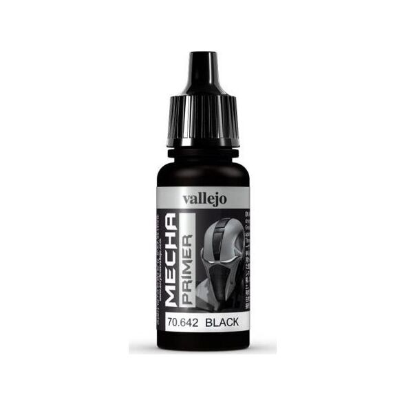 Vallejo Vallejo 70.642, Base paint primer, Plastic, Ready mixed, Black, Satin, Bottle
