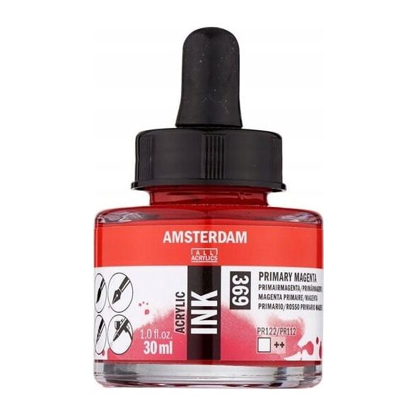 Artequipment Amsterdam Acrylic Ink Bottle Primary Magenta 369