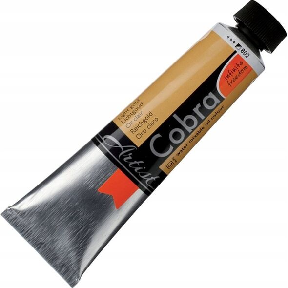 Cobra Cobra Artist Water-Mixable Oil Colour Tube Light Gold 802