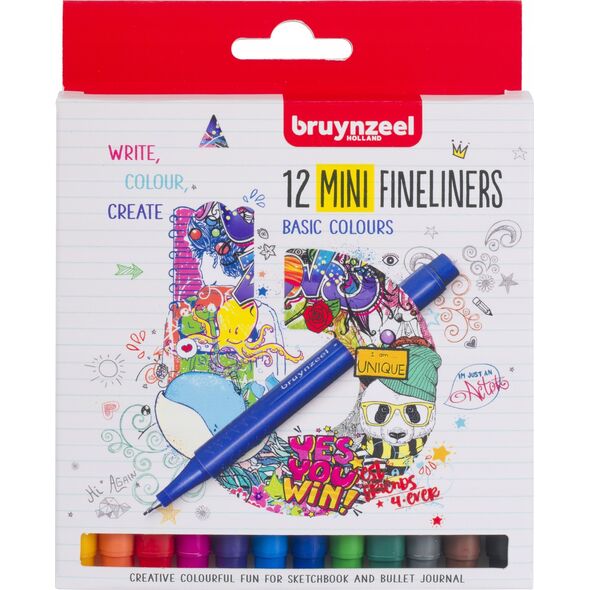BRUYNZEEL SAKURA Bruynzeel Mini fineliner set | 12 colours