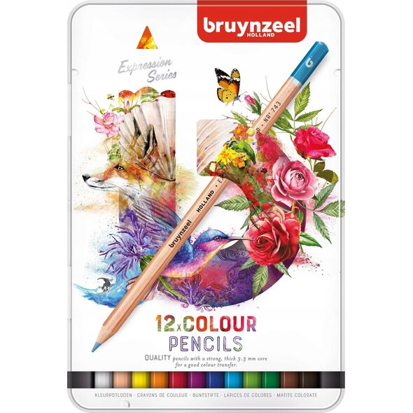 BRUYNZEEL SAKURA Bruynzeel Expression colour pencil tin | 12 colours