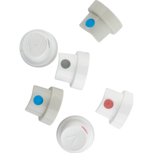 Artequipment Amsterdam Spray paint assorted caps | 2x Super Skinny 2x Soft 2x Fat