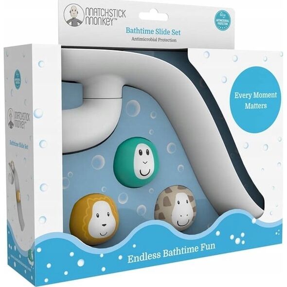 Matchstick Monkey Matchstick Monkey Bathtime Slide Set White