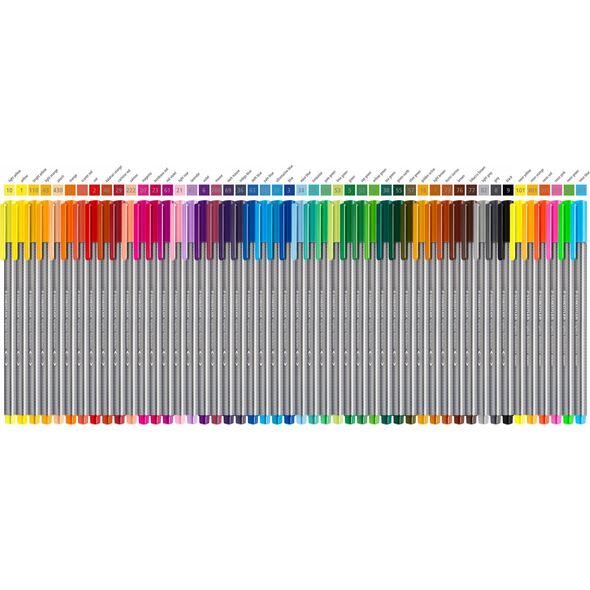 Staedtler STAEDTLER Fineliner triplus, 8 + 2 Celebration-Set Strichstärke: 0,3 mm, dreieckig, DRY SAFE, sortiert in gelb, - 1 Stück (334 BK10TA)