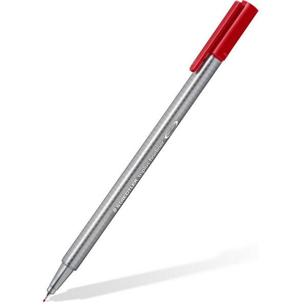 Staedtler STAEDTLER Fineliner triplus, 8 + 2 Celebration-Set Strichstärke: 0,3 mm, dreieckig, DRY SAFE, sortiert in gelb, - 1 Stück (334 BK10TA)