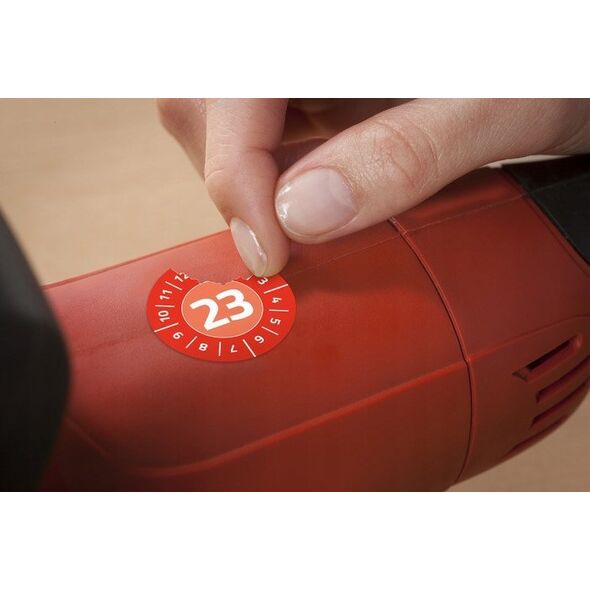 AVERY Avery 6946-2023, Red, Round, Permanent, White on red, Vinyl, 3 cm