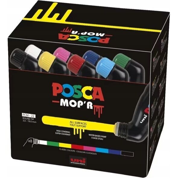 Posca POSCA MOP'R 8 ass. Farver