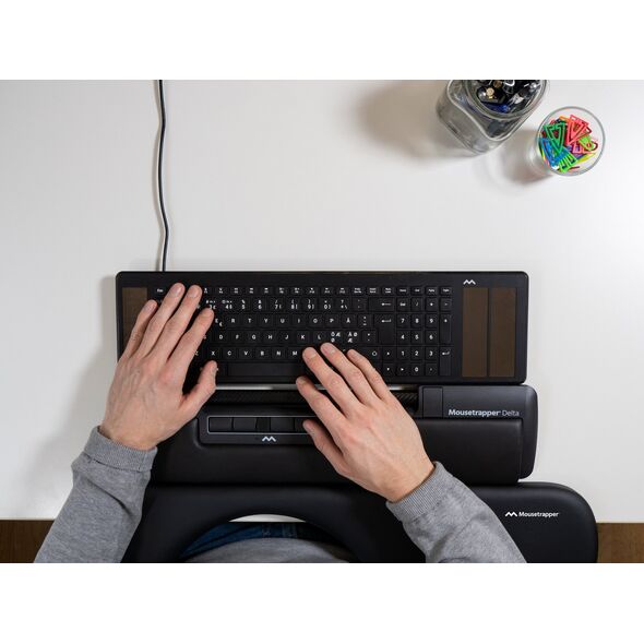 Mysz Mousetrapper Mousetrapper Delta Mouse Black Regular USB-A, USB Type-A, 400 DPI, Black
