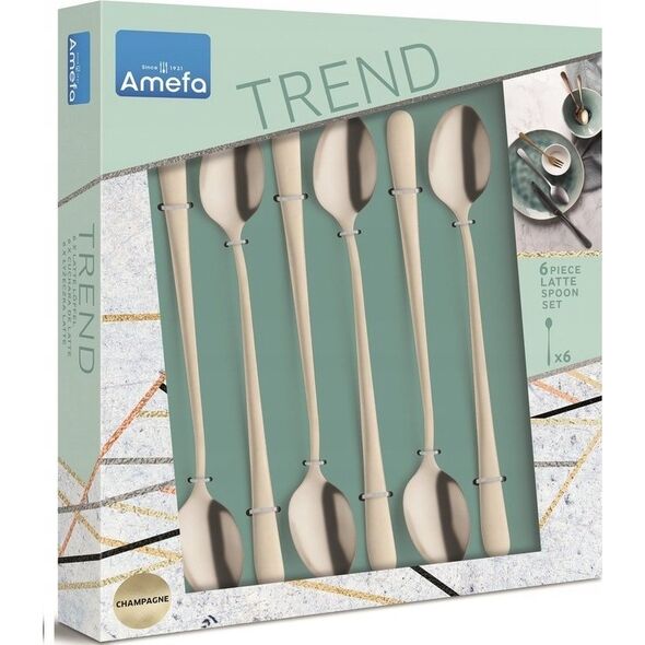 Amefa Amefa Austin 1410 - 6 Iced Teaspoons in trend box  - champagne