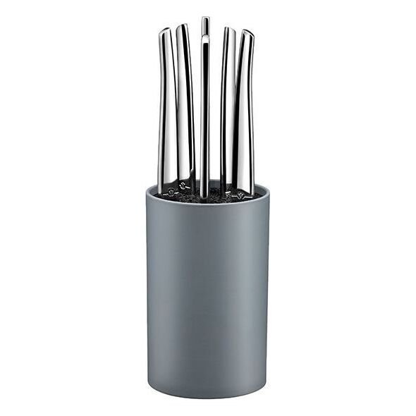 Amefa Amefa JET - 6-pc steak knives in grey block - mirror