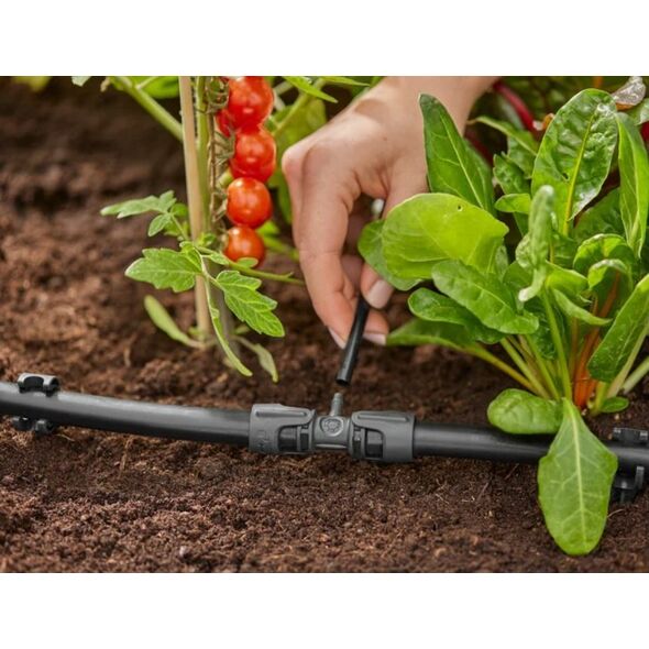 Gardena Gardena T-Joint, Joint connector, Drip irrigation system, Plastic, Black, Male/Male, 1 pc(s)