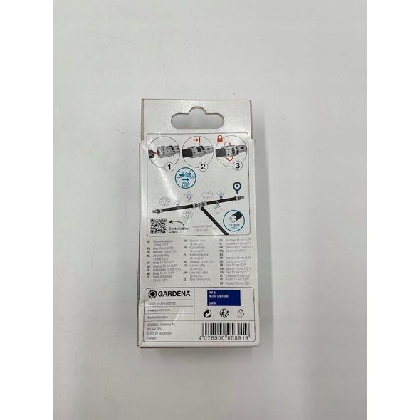 Gardena Gardena Plug, Pipe end plug, Drip irrigation system, Plastic, Black, Female, 13 mm