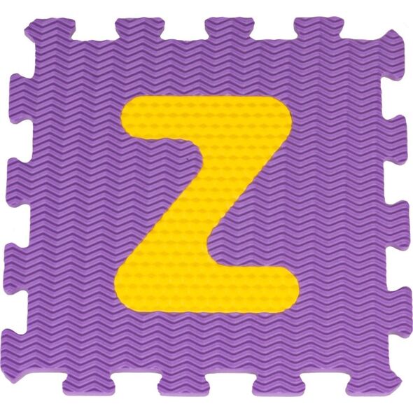 Ramiz Mata Sensoryczna z 26 Puzzli Alfabet dla dzieci 10m+ Wyjmowane litery + Pianka EVA + Różne faktury