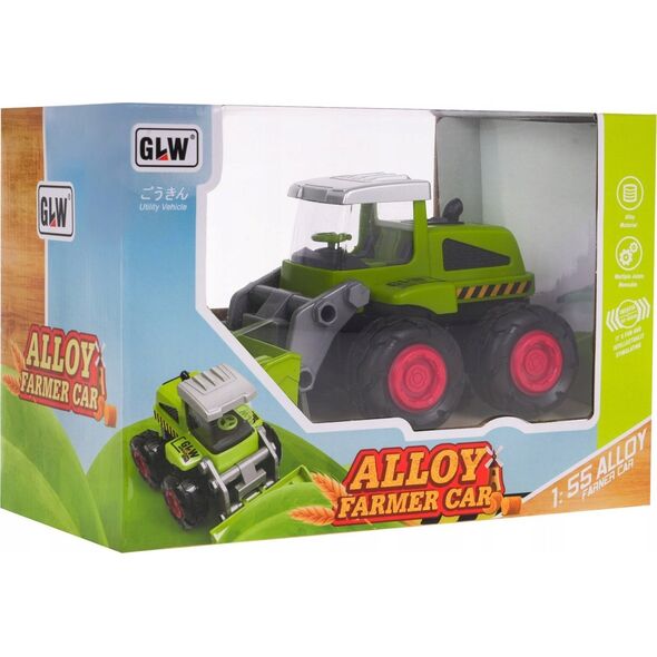 Triton Metalowy Spychacz dla dzieci 3+ Model 1:55 + Ruchoma Łyżka przednia