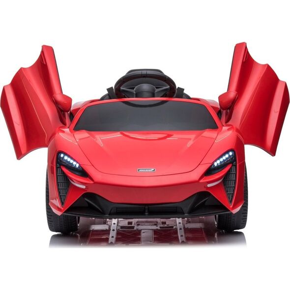 McLaren Artura na akumulator dla dzieci Czerwony + Napęd 4x4 + Pilot + Wolny Start + EVA + Audio LED