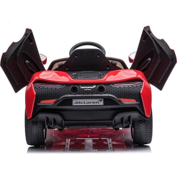 McLaren Artura na akumulator dla dzieci Czerwony + Napęd 4x4 + Pilot + Wolny Start + EVA + Audio LED