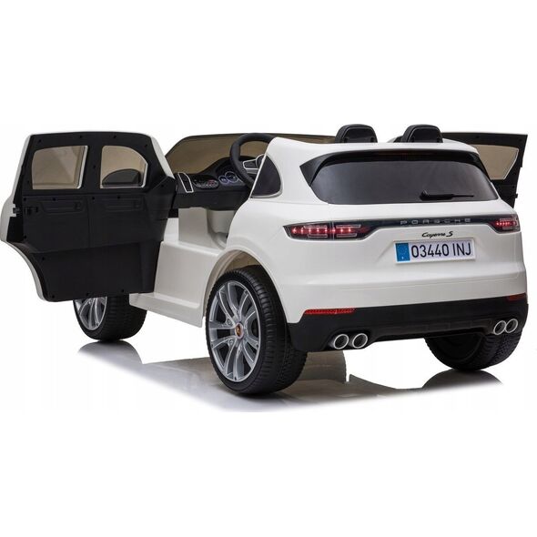 Porsche Cayenne S Autko na akumulator dla dzieci Lakier Biały