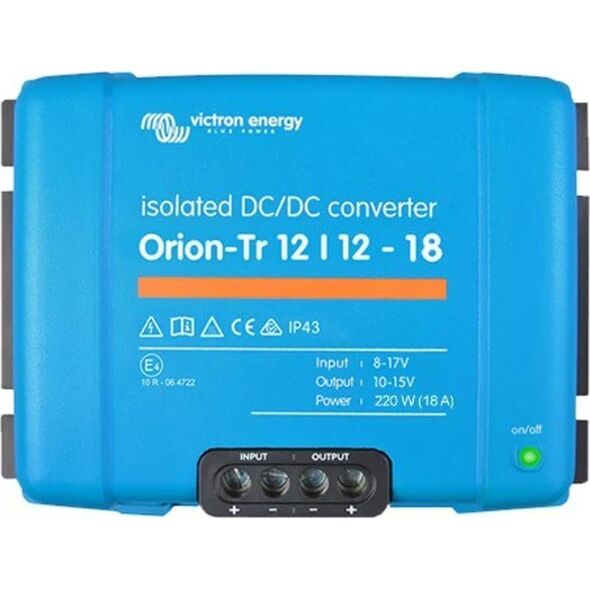 Przetwornica Victron Energy Przetwornica samochodowa Victron Energy Orion-Tr 12/12-18A 220 W (ORI121222110)