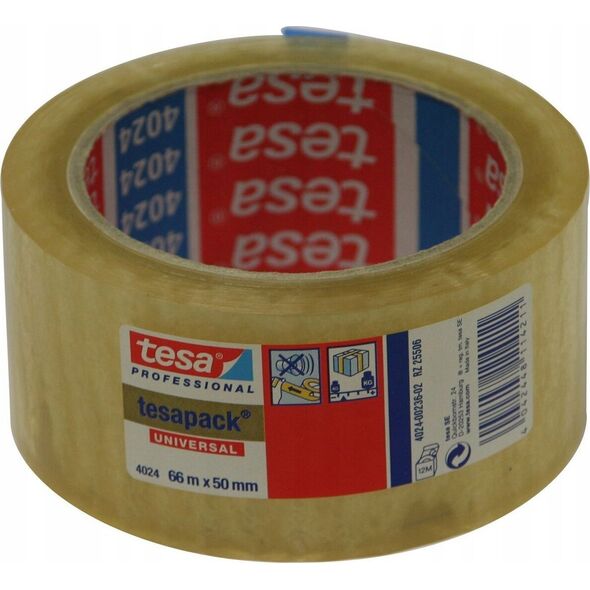 Zestaw narzędzi Tesa Tesa Packband 66m x 50mm Universal trasparent 04024