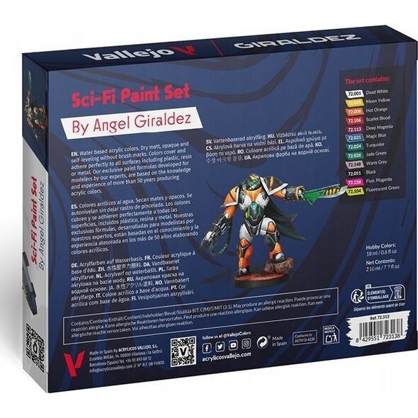 Vallejo Vallejo: 72.313 - Game Color - Sci-Fi Paint Set (12x18 ml)