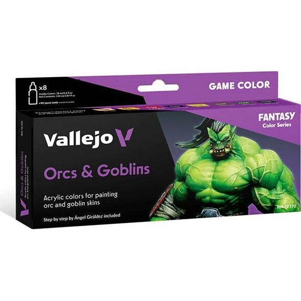Vallejo Vallejo: 72.192 - Game Color - Orcs & Goblins (8x18 ml)